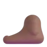 Foot: Medium-Dark Skin Tone Emoji 🦶🏾 image - Microsoft 3D Fluent style