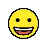 Emoji Grinning Face 😀 image - OpenMoji style