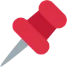 नक़्शे की पिन Emoji 📌 image - Twitter / X (Twemoji) style