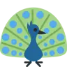 Emoji Pavone 🦚 image - Twitter / X (Twemoji) style