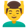 Man Getting Massage Emoji 💆‍♂️ image - Google Noto Color style