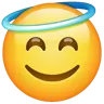 Emoji Volto sorridente con alone 😇 image - WhatsApp style