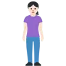 Woman Standing: Light Skin Tone Emoji 🧍🏻‍♀️ image - Twitter / X (Twemoji) style