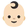 Baby: Light Skin Tone Emoji 👶🏻 image - Google Noto Color style