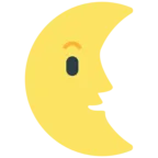 Last Quarter Moon Face