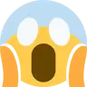 Gesicht in Angst schreien Emoji 😱 image - Twitter / X (Twemoji) style