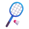 Emoji Badminton Racquet And Shuttlecock 🏸 image - Microsoft 3D Fluent style