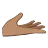 Palm Up Hand: Medium Skin Tone