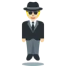 Person In Suit Levitating: Medium-Light Skin Tone Emoji 🕴🏼 image - Twitter / X (Twemoji) style