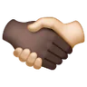 Handshake: Dark Skin Tone, Light Skin Tone Emoji 🫱🏿‍🫲🏻 image - Samsung style