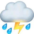 천둥 구름과 비