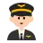 Man Pilot: Light Skin Tone