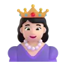Princess: Light Skin Tone Emoji 👸🏻 image - Microsoft 3D Fluent style