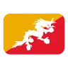 Flag: Bhutan Emoji 🇧🇹 image - Tossface style