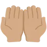 Palms Up Together: Medium Skin Tone Emoji 🤲🏽 image - Twitter / X (Twemoji) style