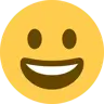 Emoji Grinning Face 😀 image - Twitter / X (Twemoji) style