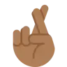 Crossed Fingers: Medium-Dark Skin Tone Emoji 🤞🏾 image - Twitter / X (Twemoji) style