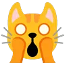 Face de chat lasse Emoji 🙀 image - Google Noto Color Animated style