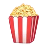 Pop corn Emoji 🍿 image - Telegram style