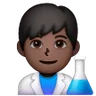 Man Scientist: Dark Skin Tone Emoji 👨🏿‍🔬 image - Samsung style