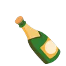 瓶子软木塞弹飞出 Emoji 🍾 image - Google Noto Color Animated style