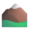 ภูเขา Emoji ⛰ image - Microsoft 3D Fluent style