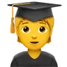 Student Emoji 🧑‍🎓 image - Apple style