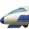 Emoji Treno ad alta velocità con Bullet Nose 🚅 image - Apple style