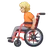 Person In Manual Wheelchair: Medium-Light Skin Tone