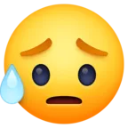 松一口气 Emoji 😥 image - Facebook Meta style