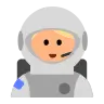 Astronaut: Medium-Light Skin Tone Emoji 🧑🏼‍🚀 image - Tossface style