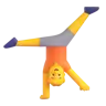 Emoji Person Doing Cartwheel 🤸 image - Microsoft 3D Fluent style