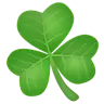 Shamrock Emoji ☘ image - WhatsApp style