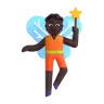 Fairy: Dark Skin Tone Emoji 🧚🏿 image - Microsoft 3D Fluent style
