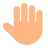 Raised Back Of Hand: Medium-Light Skin Tone
