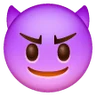 Emoji Volto sorridente con le corna 😈 image - Samsung style