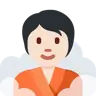 Person In Steamy Room: Light Skin Tone Emoji 🧖🏻 image - Twitter / X (Twemoji) style