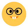 İnek yüzü Emoji 🤓 image - Tossface style