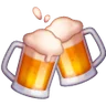 Klirren Bierkrüge Emoji 🍻 image - Samsung style