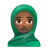 Woman With Headscarf: Medium-Dark Skin Tone