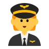 Pilot Emoji 🧑‍✈️ image - Tossface style
