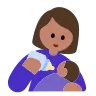 Woman Feeding Baby: Medium Skin Tone Emoji 👩🏽‍🍼 image - Tossface style