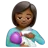 Woman Feeding Baby: Medium-Dark Skin Tone