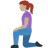 Woman Kneeling: Medium Skin Tone