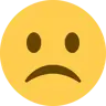 หน้าขาวขมวดคิ้ว Emoji ☹ image - Twitter / X (Twemoji) style