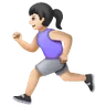 Woman Running: Light Skin Tone Emoji 🏃🏻‍♀️ image - Samsung style