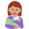 Woman Feeding Baby: Medium Skin Tone Emoji 👩🏽‍🍼 image - Twitter / X (Twemoji) style