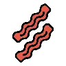 Emoji Bacon 🥓 image - OpenMoji style