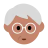 Older Person: Medium Skin Tone Emoji 🧓🏽 image - Tossface style