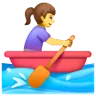 Woman Rowing Boat Emoji 🚣‍♀️ image - Samsung style